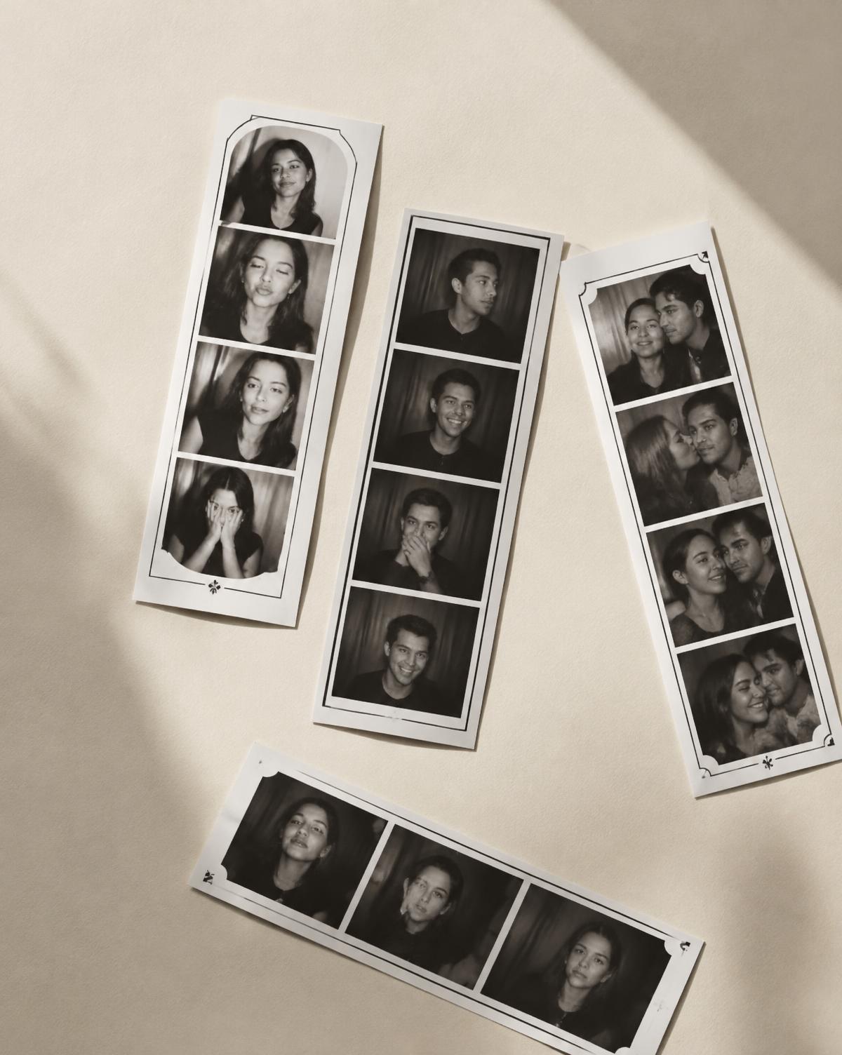 Custom bordered photo strips